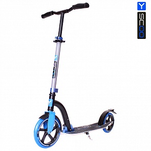 Самокат Y-Scoo RT 230 Slicker Family, синий, дизайн – Череп (RT, 5679rt)